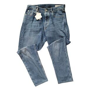 Brunello Cucinelli Luxury Denim Dark Blue Acid Wash, Iconic Fit Jeans - IT 48 (3